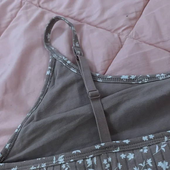 Brown floral crop top - Picture 4 of 4